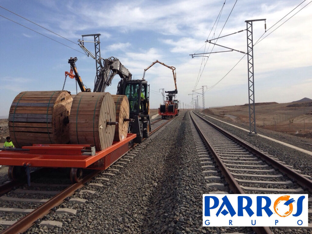 Grupo Parrós: Tendido cable AVE Medina La Meca