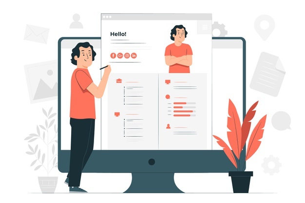 ilustracion-concepto-curriculum-vitae-linea_114360-5037